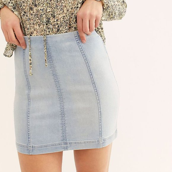Free People Dresses & Skirts - FREE PEOPLE Modern Femme Denim Mini Skirt